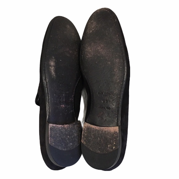 Louis Vuitton Mens Black Suede Slip On Shoes main image 7